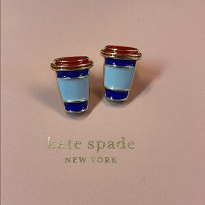 Kate Spade ♠️ Coffee Cup Earrings. Brand new!
